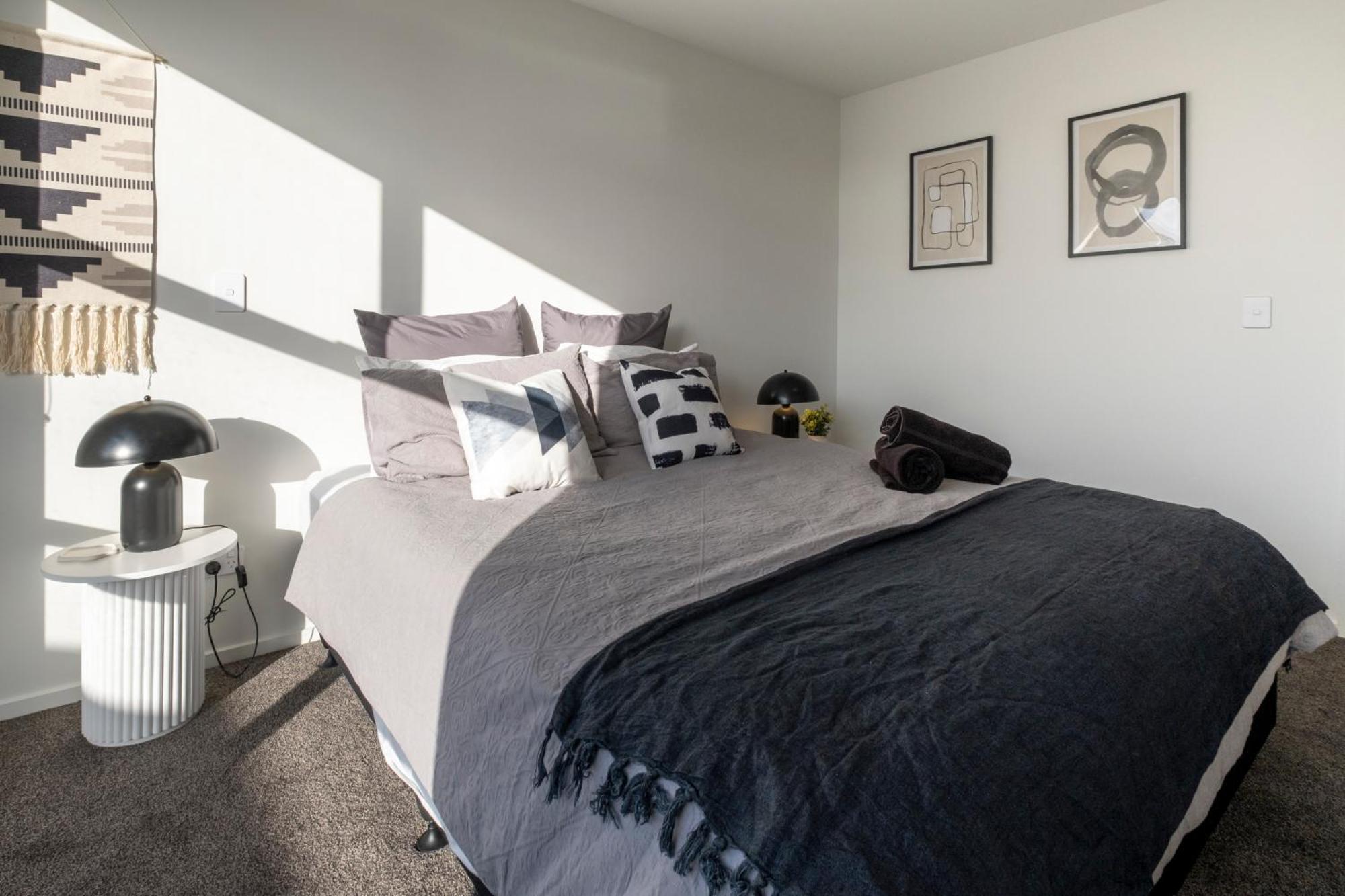 Luxury 2 Bed Townhome In Cbd Christchurch Zewnętrze zdjęcie