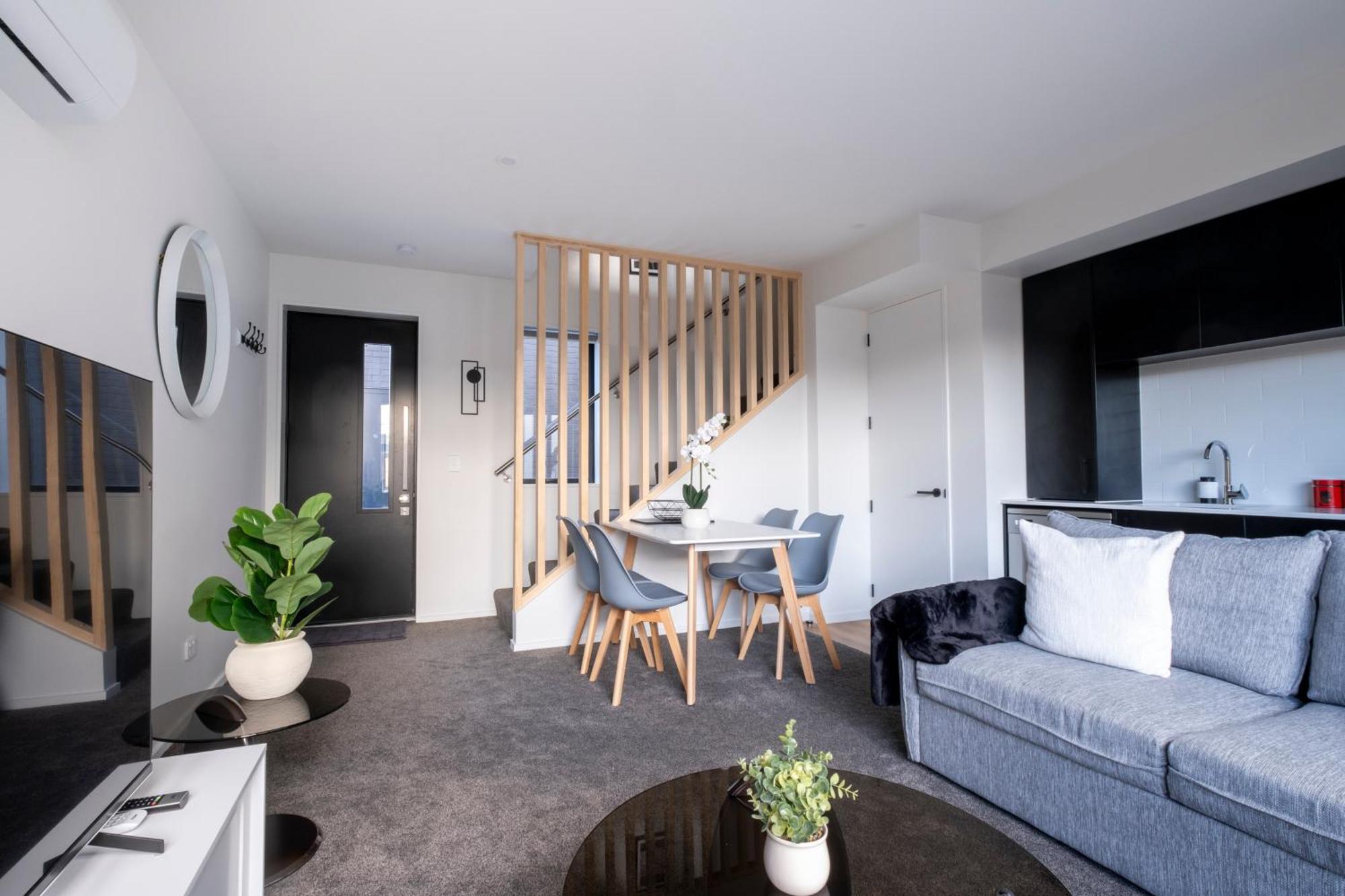 Luxury 2 Bed Townhome In Cbd Christchurch Zewnętrze zdjęcie